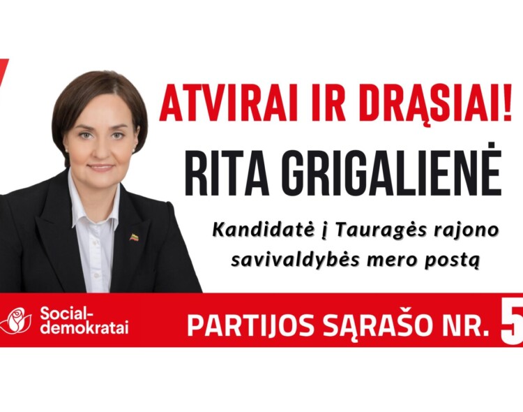 Tauragės socialdemokratų kandidatė į mero postą